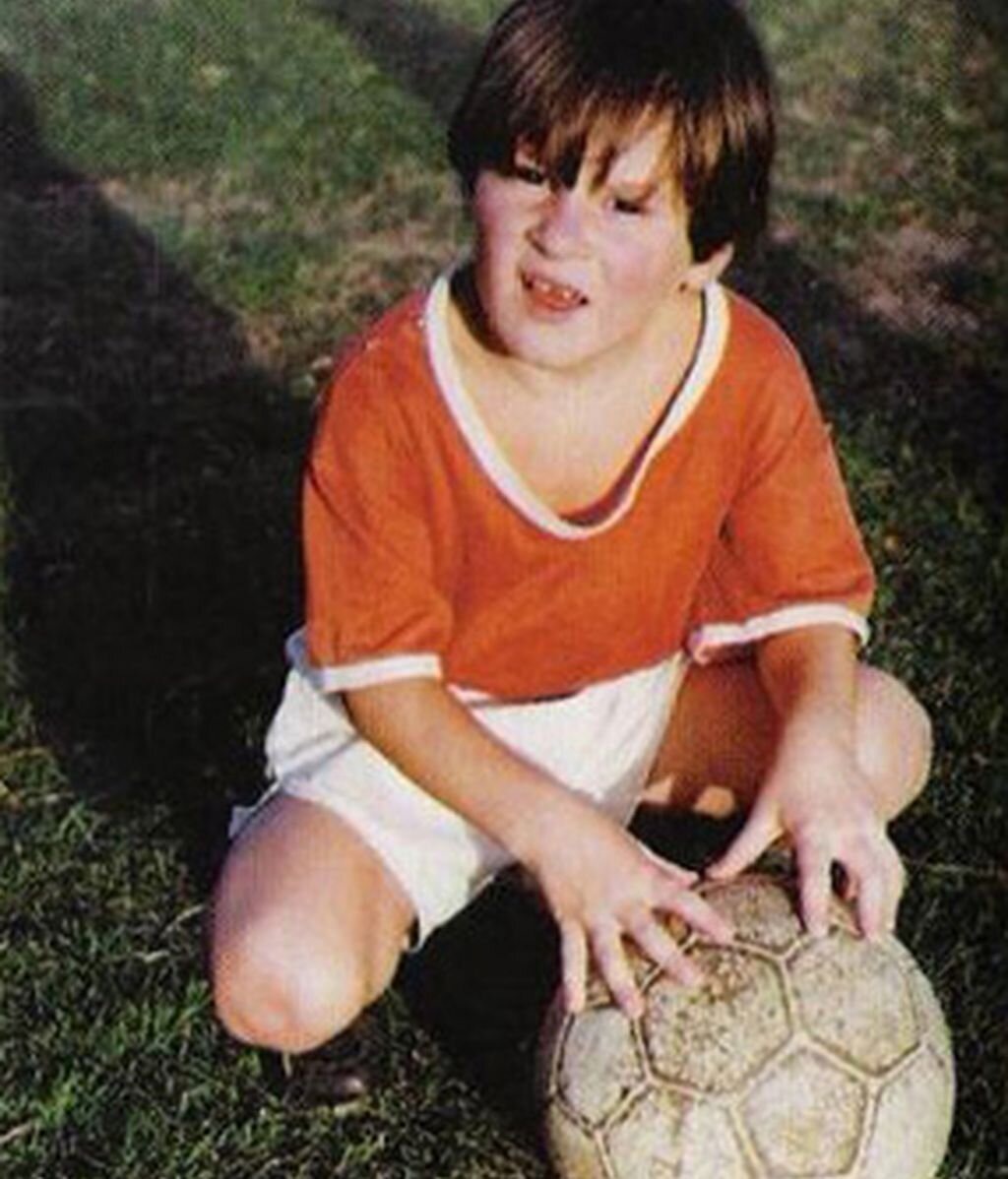 Месси в раннем детстве.