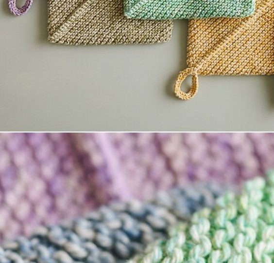 Прихватки для кухни спицами: уют и креатив для вашего дома, схемы.