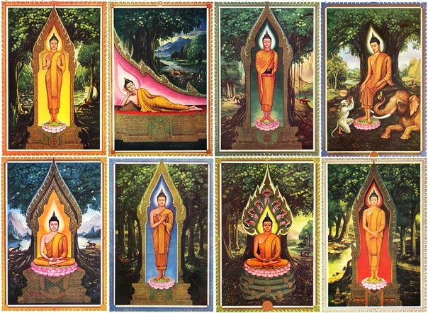 Все асаны Будды по дням недели