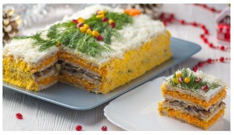 Закусочный мясной торт