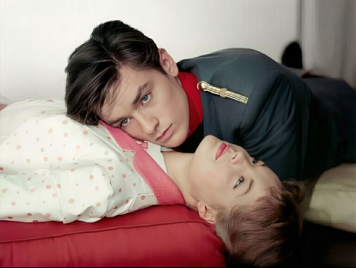 Ален Делон и Роми Шнайдер в х/ф «Кристина», 1958 год