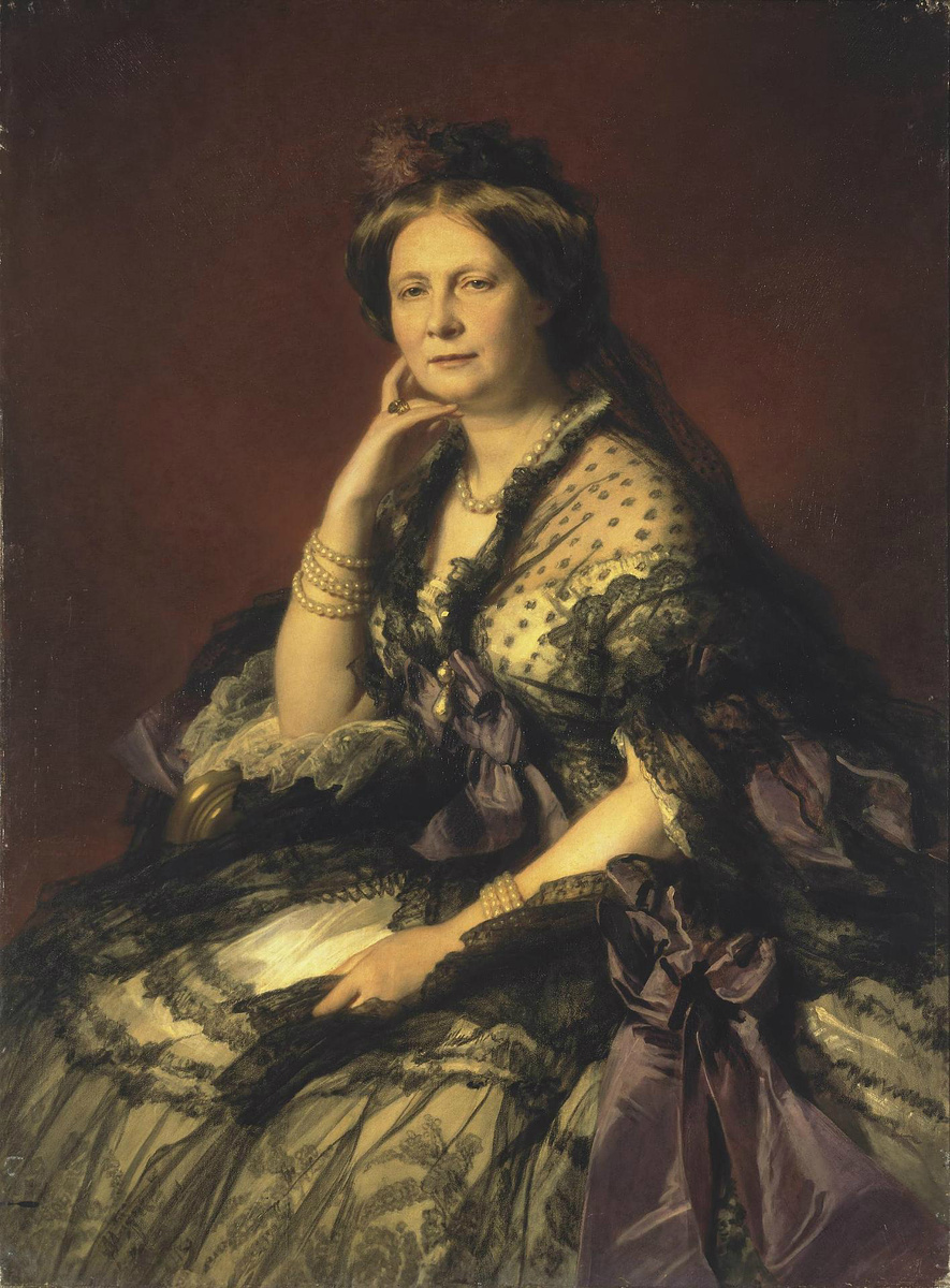 Elena Pavlovna by Winterhalter (худож. Franz Xaver Winterhalter 1862, Hermitage)