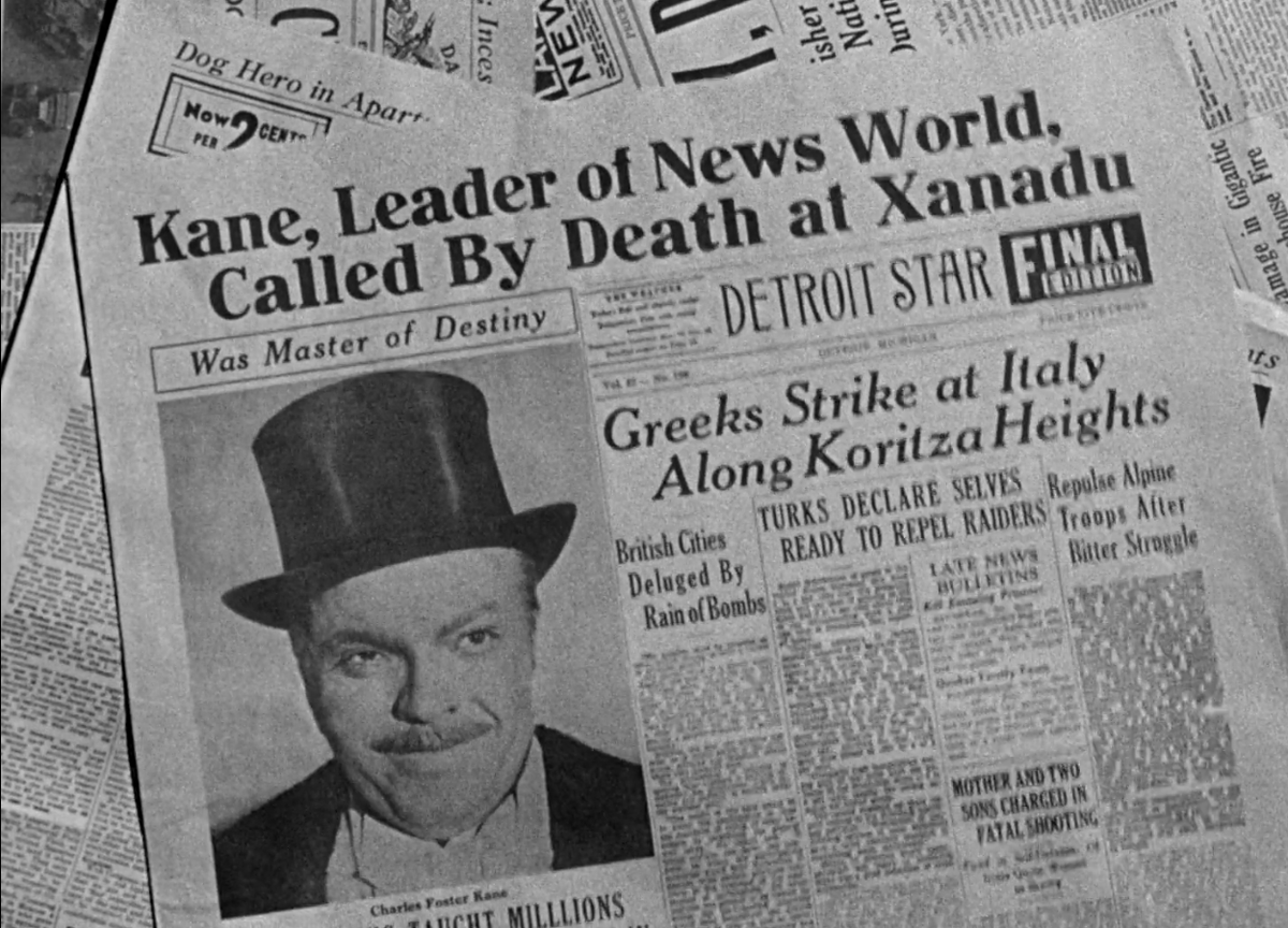 Кадр из фильма "Гражданин Кейн"