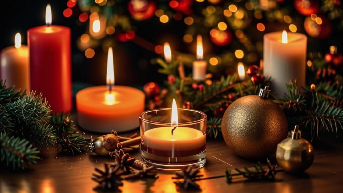 Ароматизированные свечи - уютный подарок на Новый год.