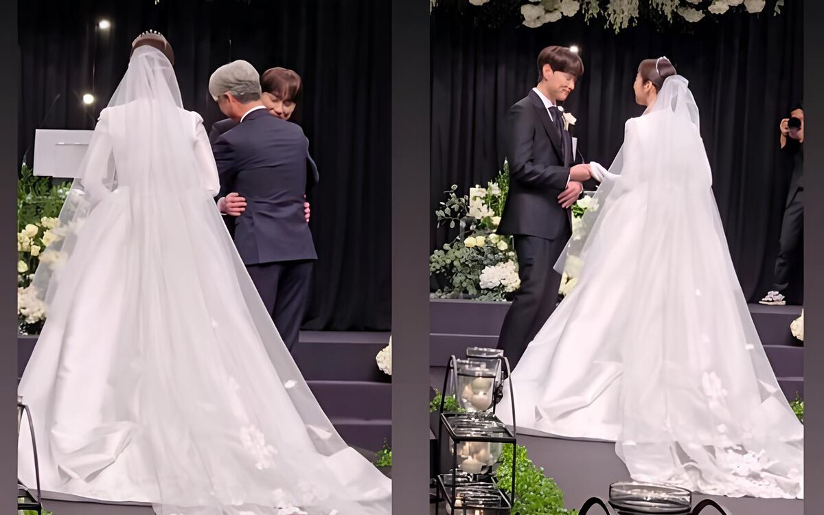    Кадры со свадьбы Мин Кён Хуна и Шин Ки ЫнСоцсети