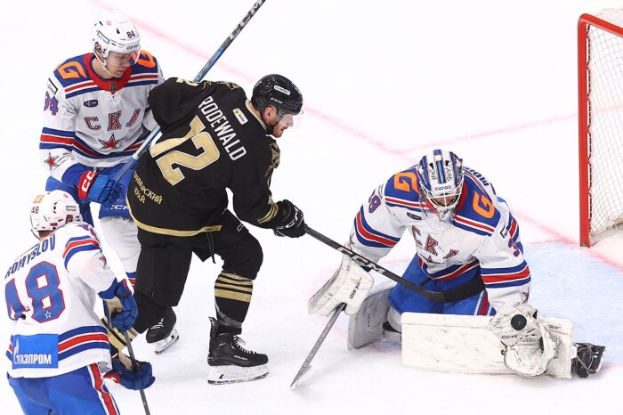 Джек Родуолд вывел «Адмирал» вперед на 48 минуте / Фото: пресс-служба ХК «Адмирал»