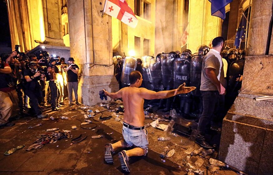    В Грузии снова протесты. Виноват Евросоюз?