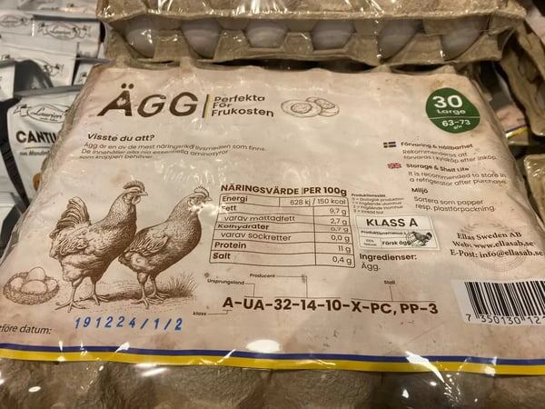    Осторожно! В этих шведских магазинах продают украинские яйца
