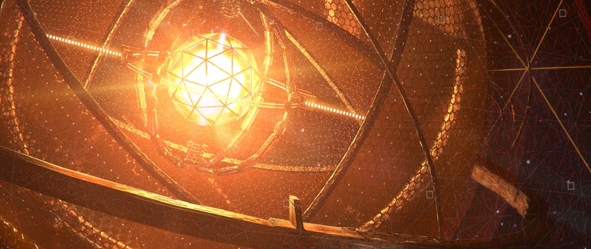 Сфера Дайсона, ну а почему нет, раз технологии граничили с магией