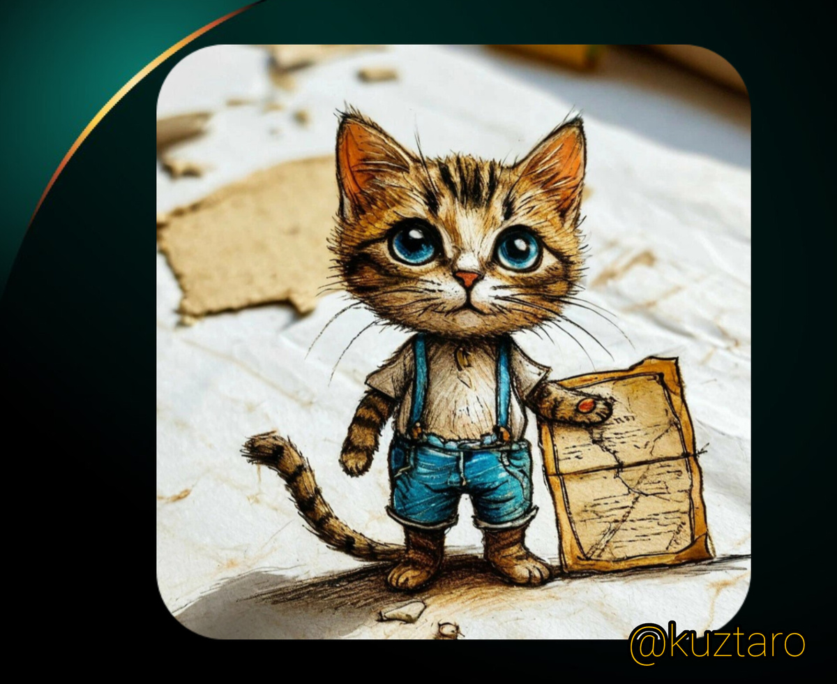 Котейка готов найти сокровища