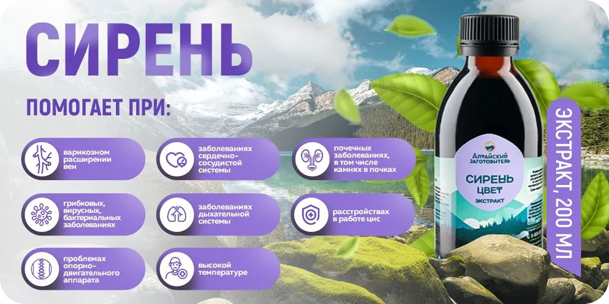 «Алтайский заготовитель» Сирень экстракт