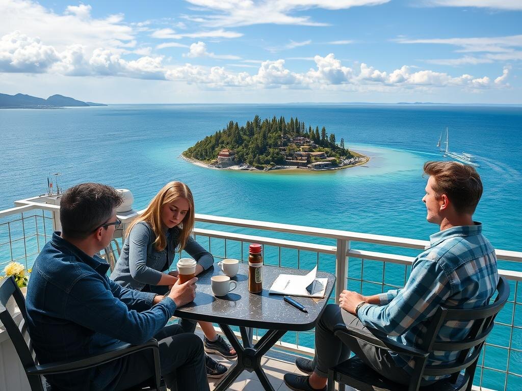    Бизнес-диалог на океане