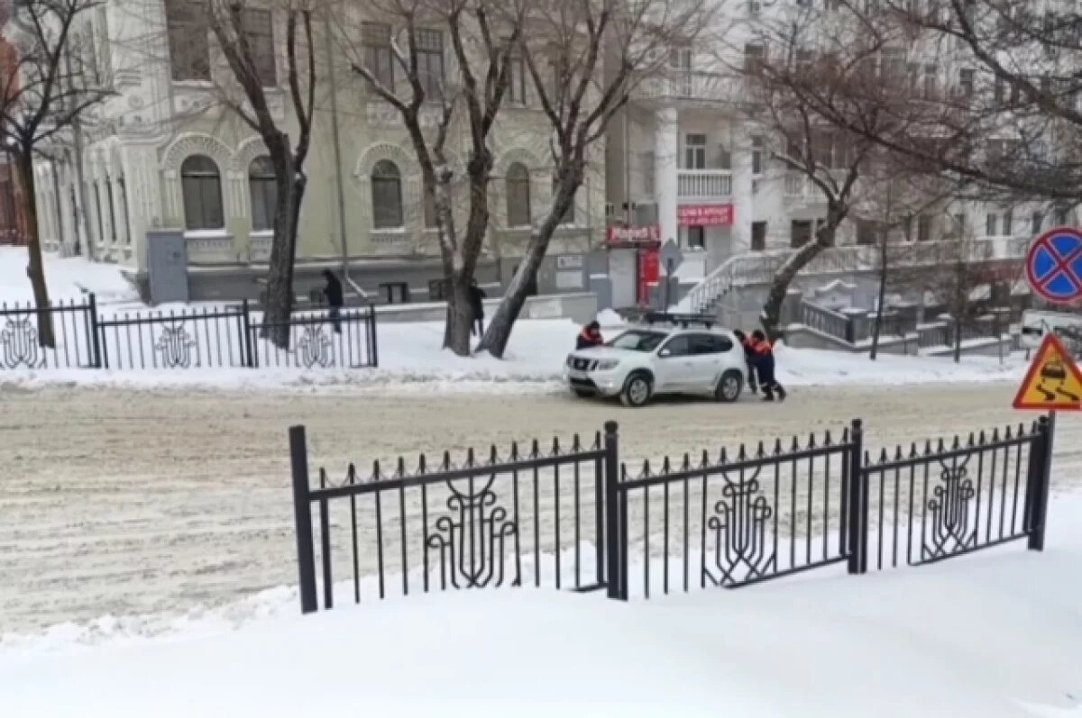    Мэрия старается усилить борьбу со снегом на улицах Хабаровска