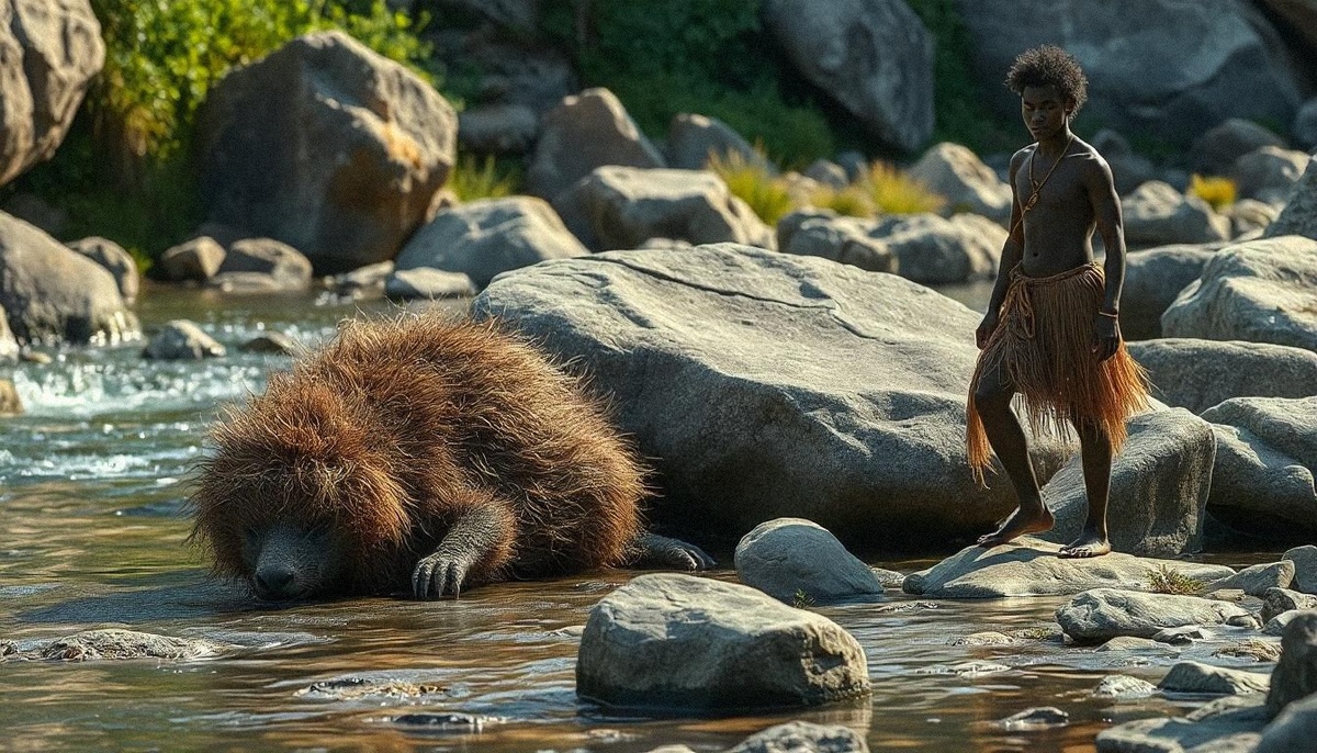 река и абориген