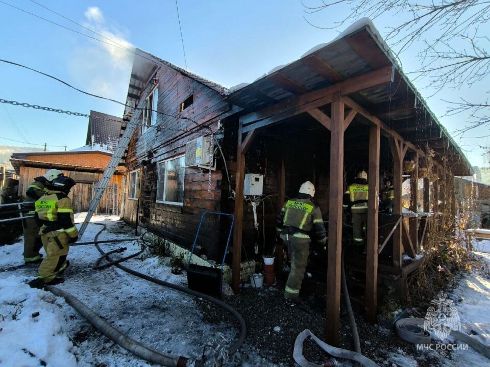    Место пожара. Источник: пресс-служба ГУ МЧС Республики Алтай