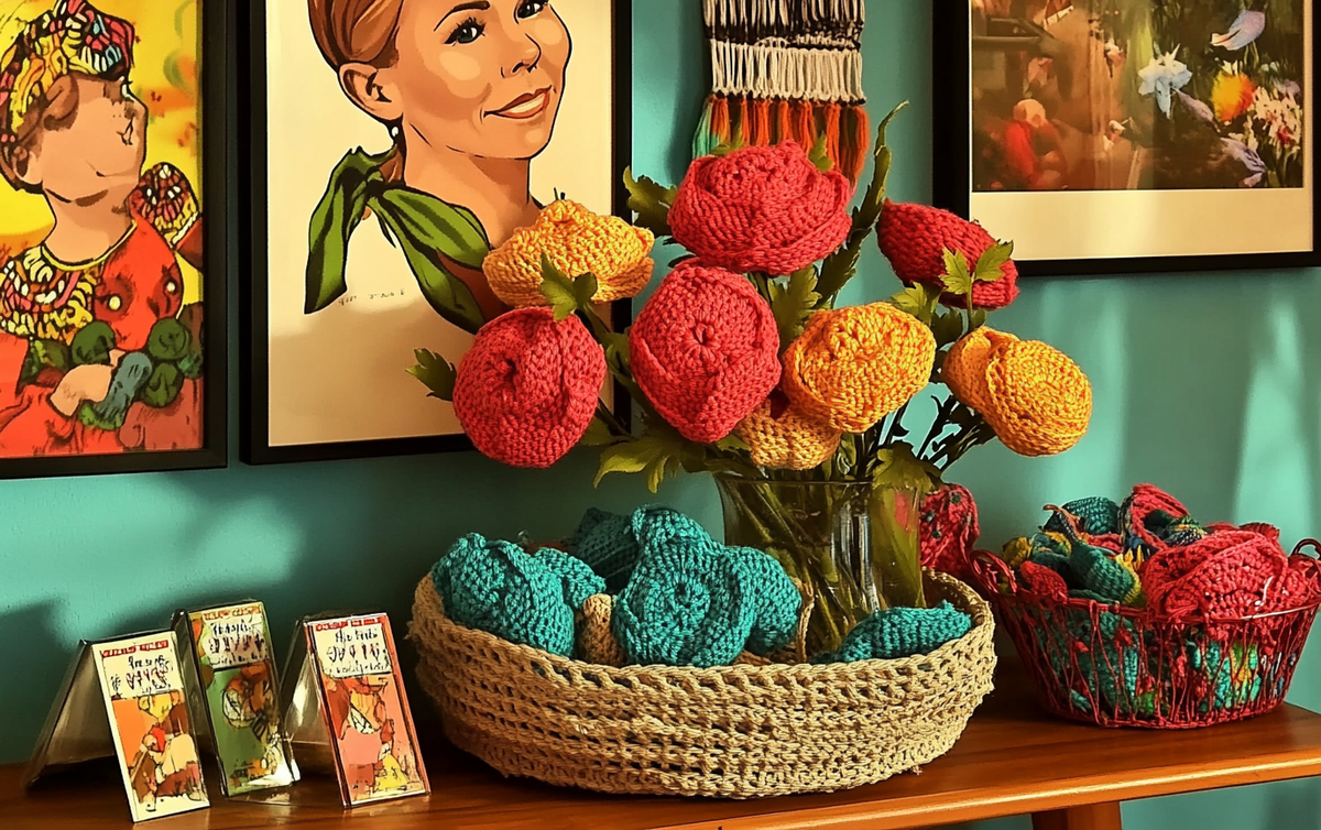    vyazanie-kryuchkom-dekorativnye-salfetki-dlya-interera Ленивое Вязание