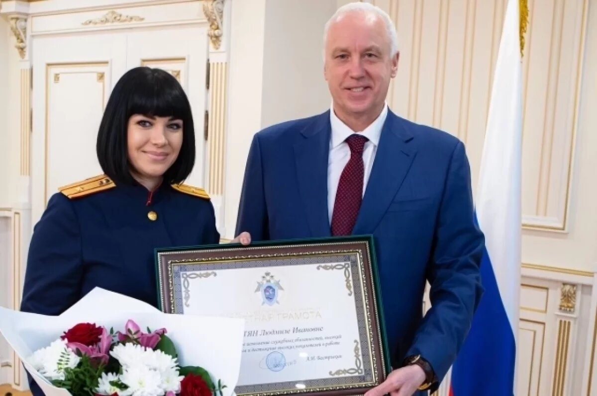    Бастрыкин наградил старшего руководителя СУ СКР по Тюменской области