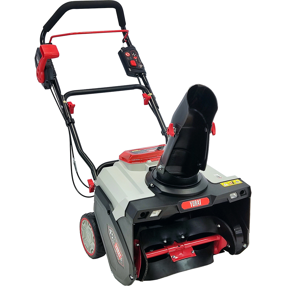 Max дальность выброса: 6 м
Ширина очистки снега, см: 45
Высота очистки снега, см :25
Вес нетто (кг) :15.6
Материал шнека: Армированная резина на стальном каркасе
Наличие LED фары :2 ш
Регулировка положения желоба: рычаг
Угол поворота желоба для выброса снега: 190°
Тип аккумулятора: Li-Ion