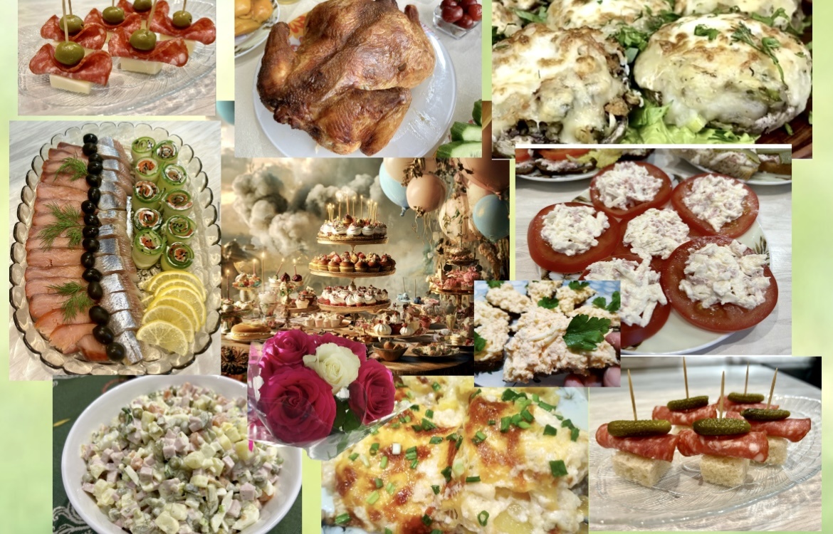 Составила на День рождения праздничное меню: беспроигрышные идеи берите на заметку(закуски салаты и горячее)