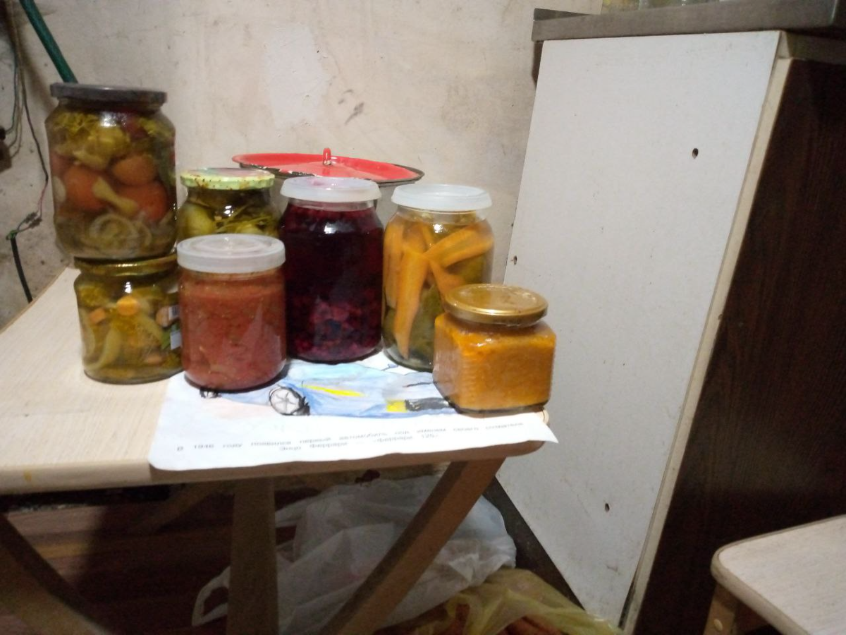 Домашние заготовки. Очередная порция из ямы.