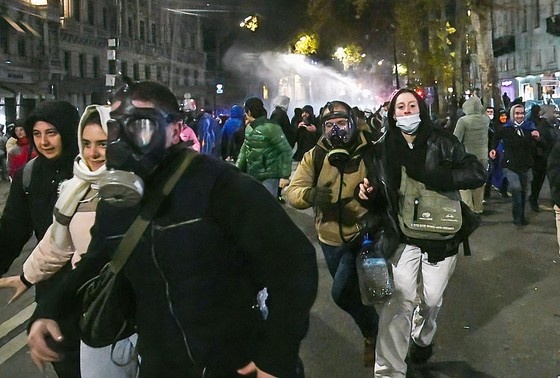    Антиправительственный протест в Тбилиси, Грузия