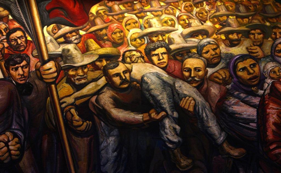 Давид Альфаро Сикейрос «Революция против диктатуры Порфирио Диаса».