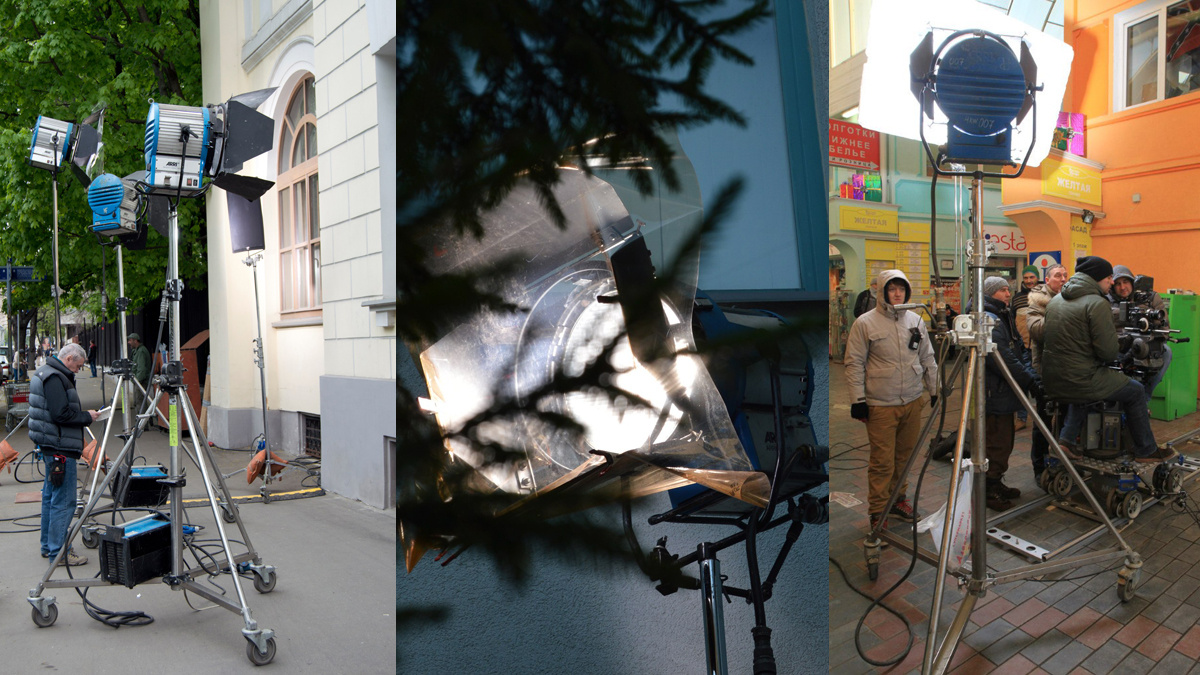 Приборами на съёмочной площадке называют всё, что светит - фото из личного архива автора