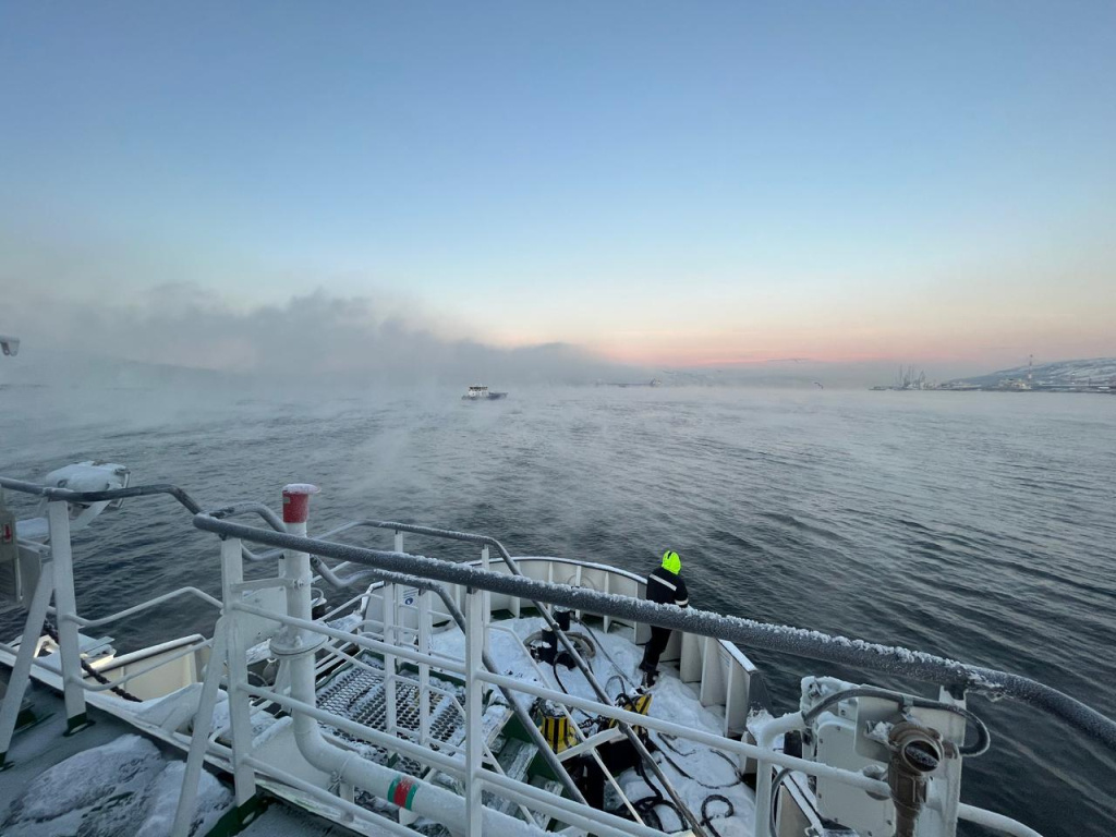 Буксир "Тепсей" проекта NE025 успешно совершил контрольный выход в Кольский залив / Фото: "Морспасслужба"  📷
