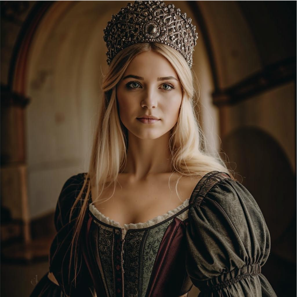 Филиппа Ланкастерская могла выглядеть вот так. Работа автора.