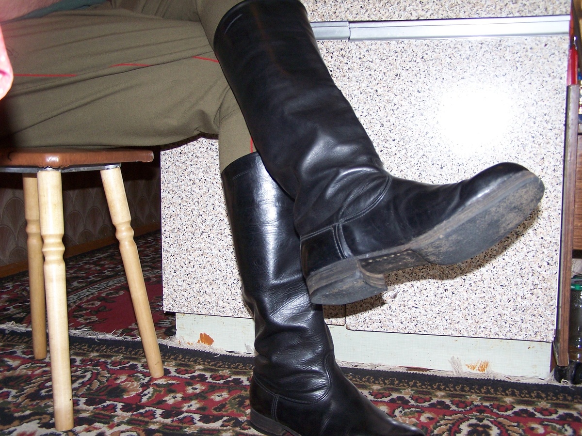 фото из интернета Офицерские хромовые сапоги.