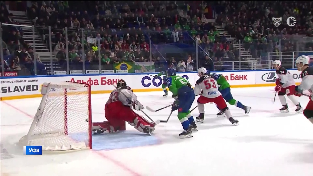    Уфимский ХК "Салават Юлаев" обыграл подмосковного «Витязя»