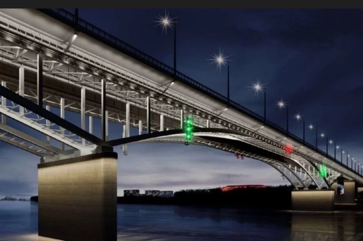    Для автотранспорта на мосту сохранят возможность движения в четыре полосы в обе стороны.