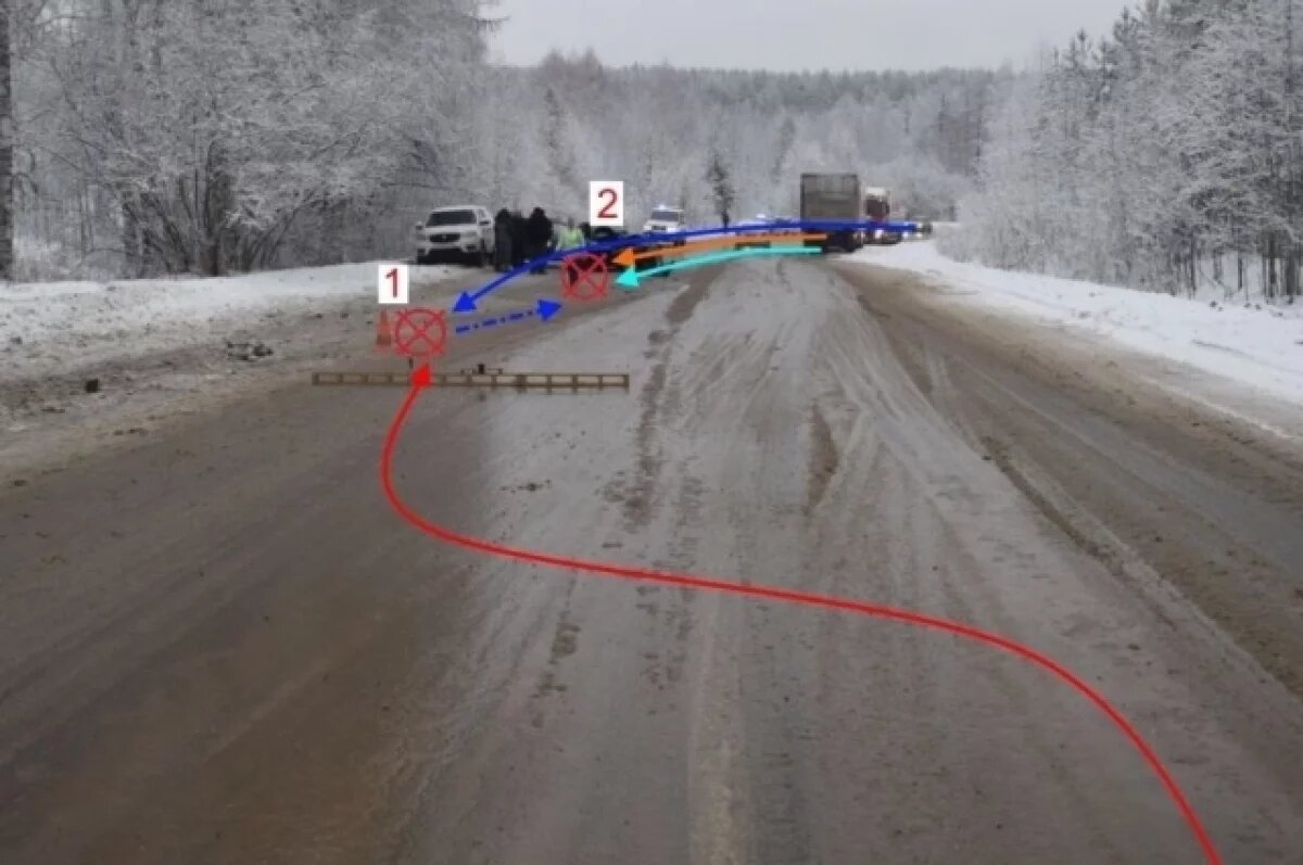    В аварии погибла 63-летняя женщина.