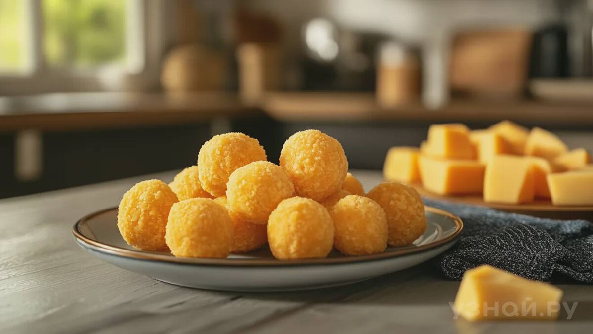     Сырные шарики © Изображение создано нейросетью Midjourney