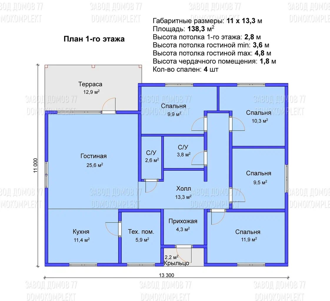 Планировка дома