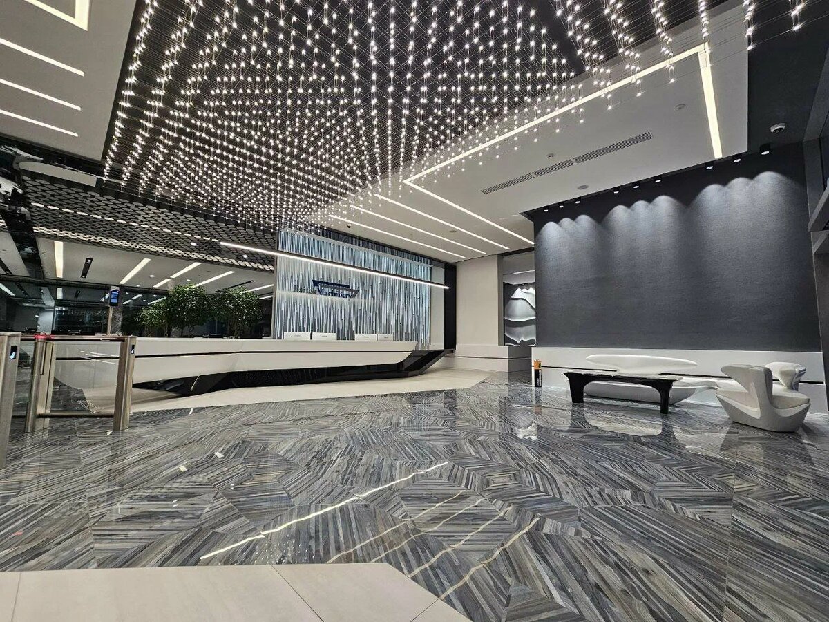 Биодинамическое освещение AWADA в офисе Baitek Machinery 