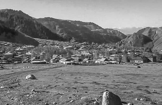 Посёлок Ак-Тюз во времена СССР.