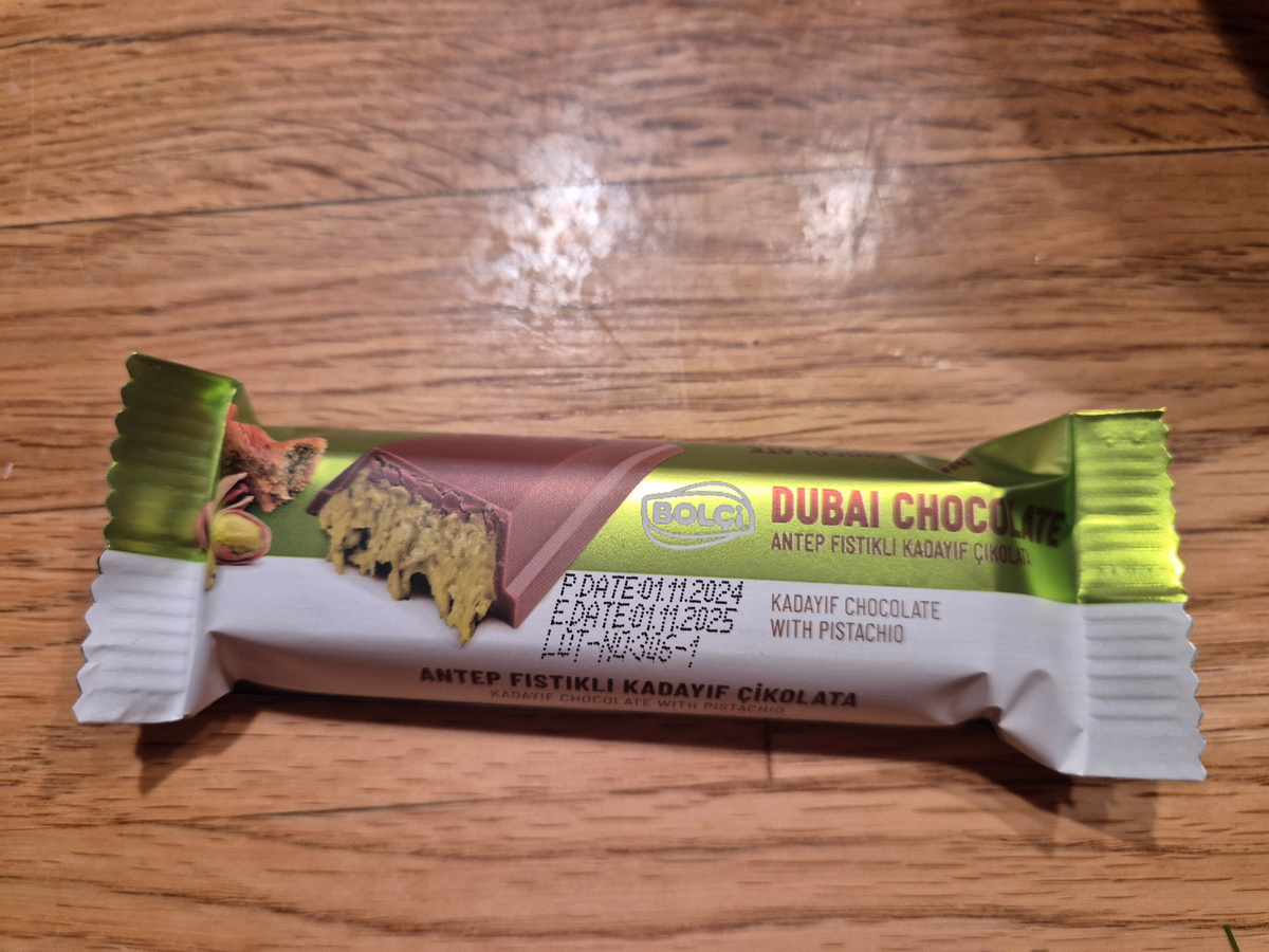 Дубайский шоколад турецкого производства.