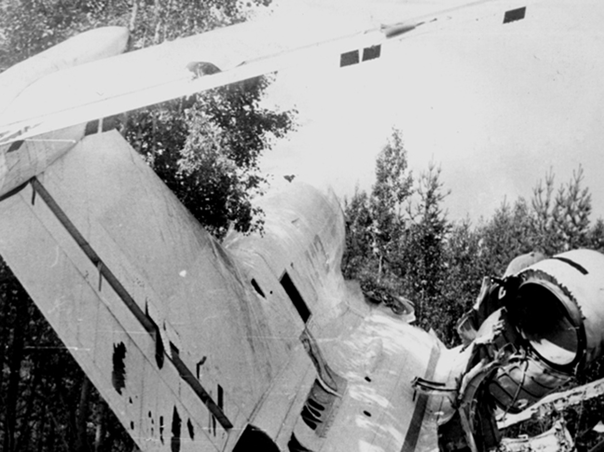 То, что осталось от самолета после штурма