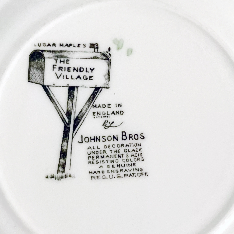 Тарелка «Friendly Village». 1953-2003 гг., Johnson Brothers