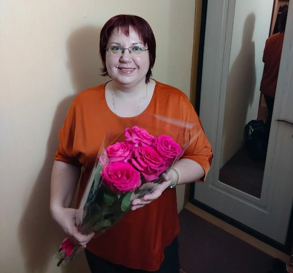 Фото автора канала, букет для Булановой 