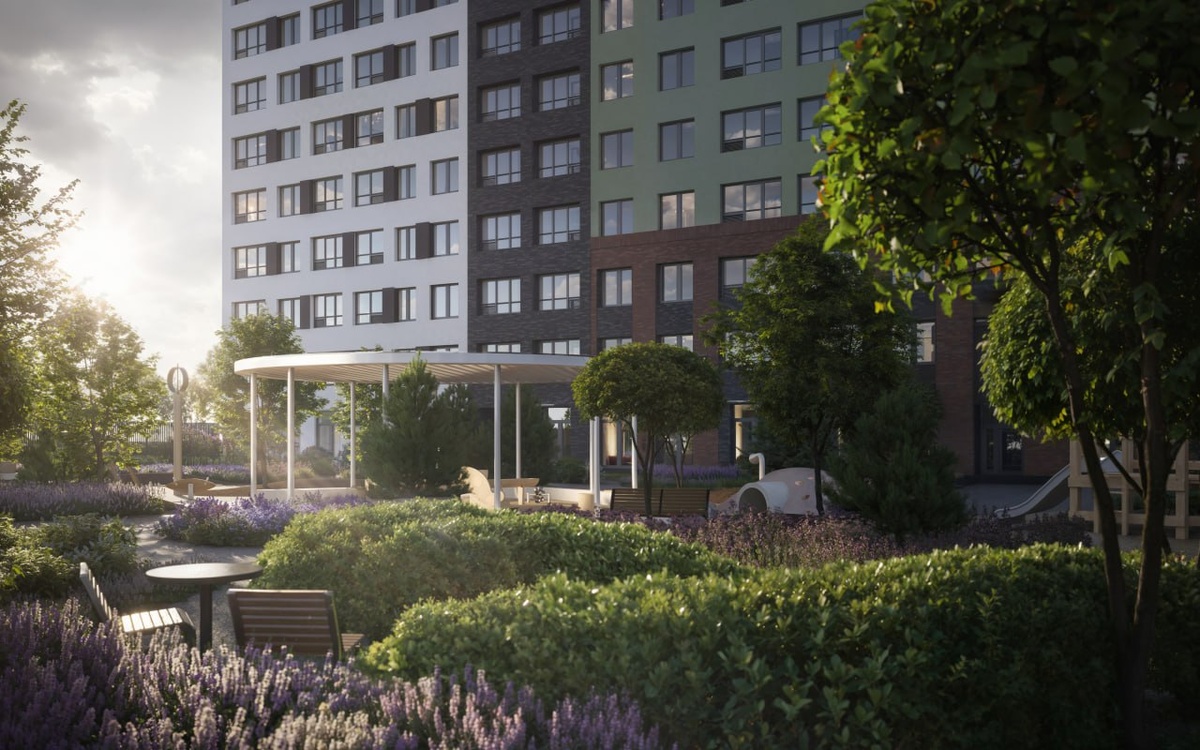 Дом Ultra City в концепции комфортной визуальной среды. Визуализации предоставлены RBI