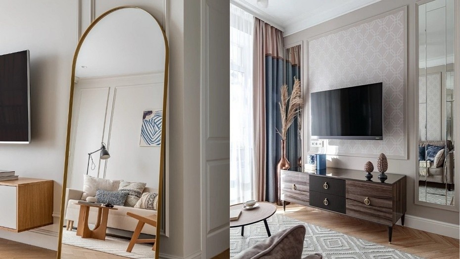 Слева проект Kilem Design. Справа проект Ольги Бухаревой