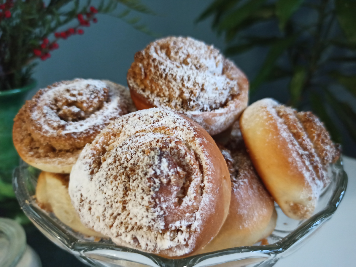 Булочки получились вкусные и ароматные.