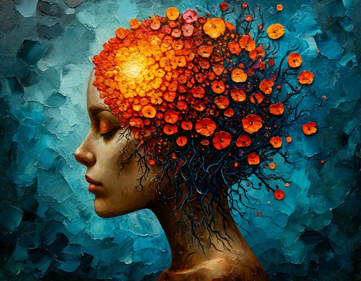 Как Шедеврум видит умственное здоровье. Это прекрасно!