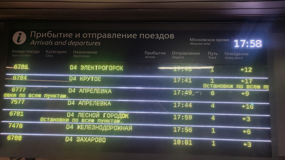 На станции Нижегородская, всегда опоздают пригородные поезда: