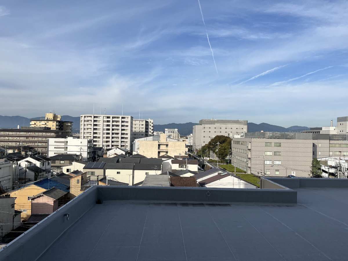 Вид с балкона прямо