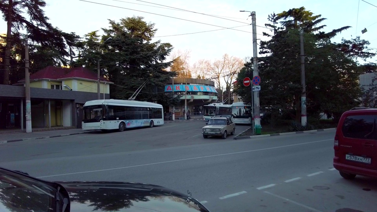 Троллейбусная станция в Алуште