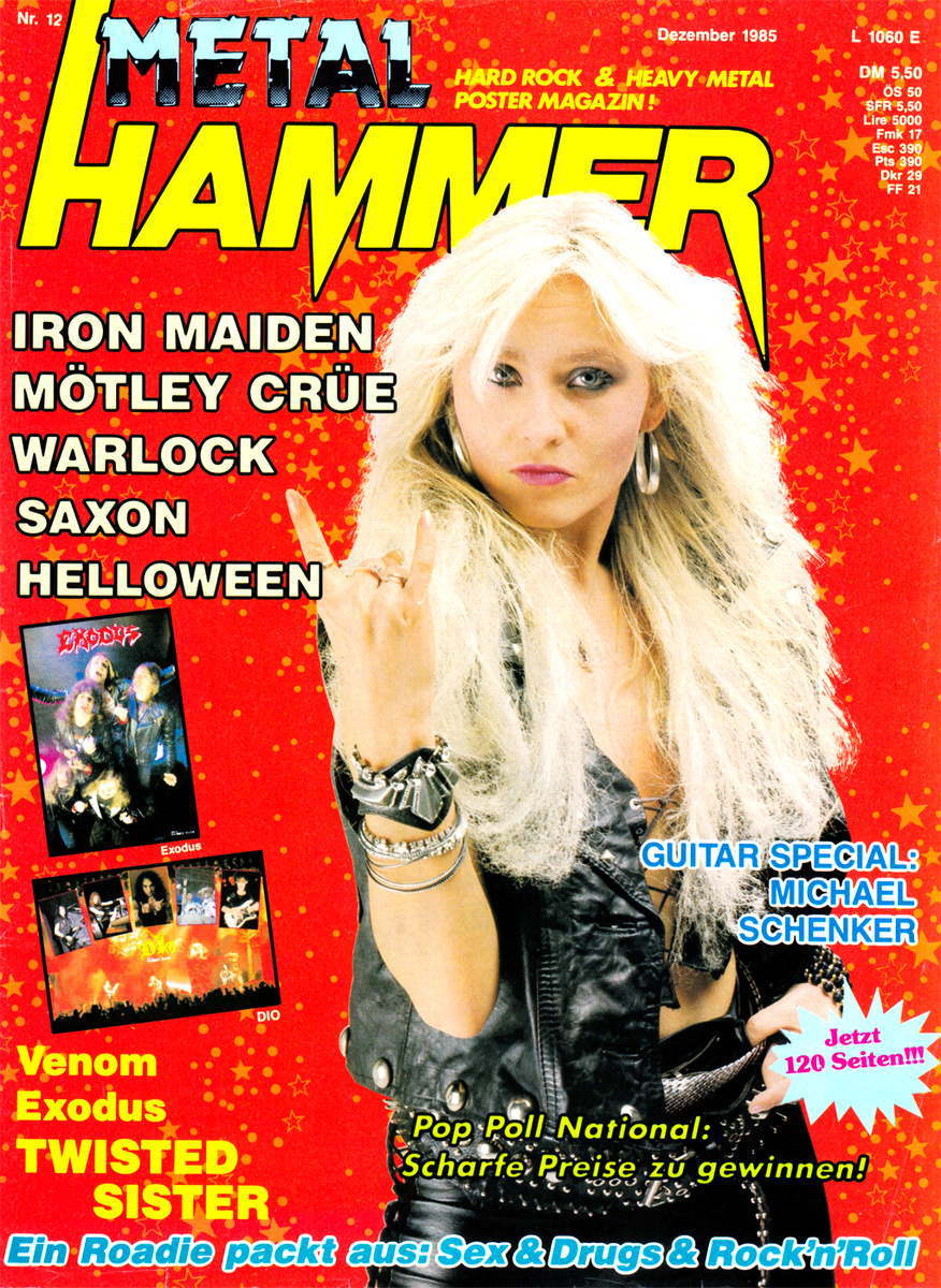 Та самая обложка журнала Metal Hammer, декабрь 1985 года