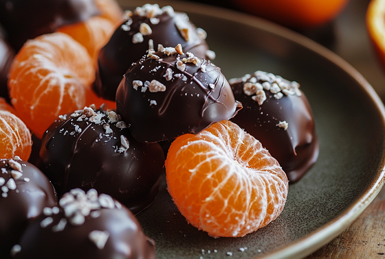    Мандарины в шоколаде